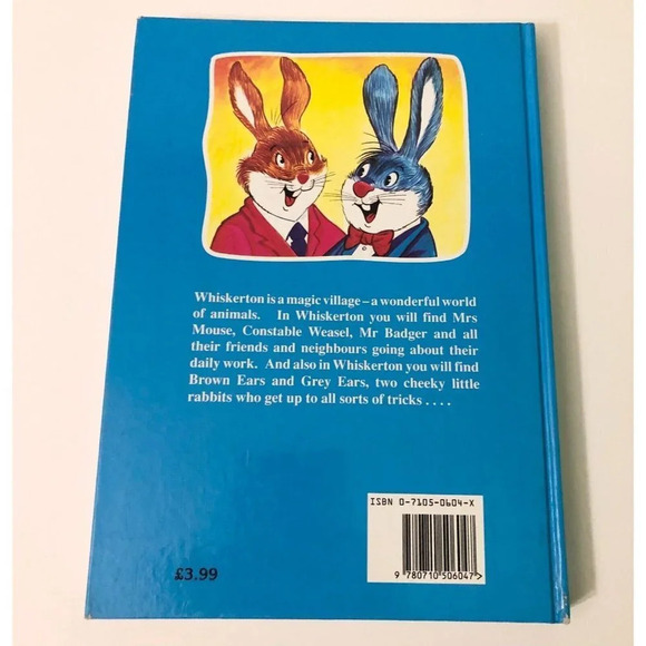 Vintage 1991 Rabbits in Trouble Whiskerton  Tales Peter Haddock Limited Book - Picture 3 of 16
